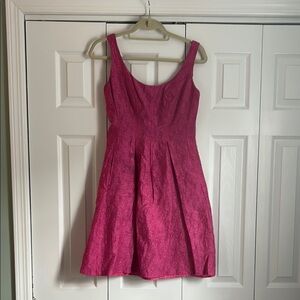 Elegant Pink Sleeveless Dress